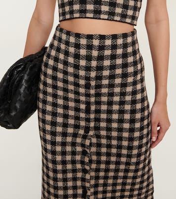 Jabal checked midi skirt | Altuzarra