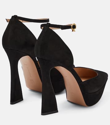 Escarpins Vertigo 105 à plateau en daim | Gianvito Rossi