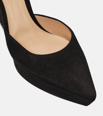 Escarpins Vertigo 105 à plateau en daim | Gianvito Rossi