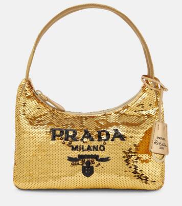 Re-Edition 2000 Mini sequined shoulder bag | Prada