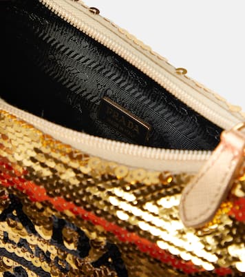 Re-Edition 2000 Mini sequined shoulder bag | Prada