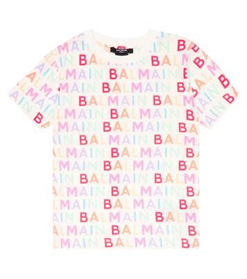 Logo printed cotton T-shirt | Balmain Kids