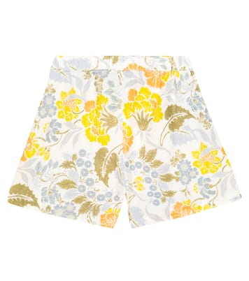 Gianni floral linen and cotton shorts | The New Society