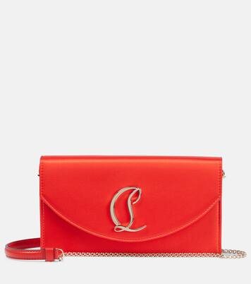 Loubi54 Small satin crossbody clutch | Christian Louboutin