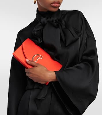 Loubi54 Small satin crossbody clutch | Christian Louboutin