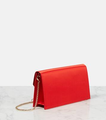 Loubi54 Small satin crossbody clutch | Christian Louboutin