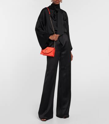 Loubi54 Small satin crossbody clutch | Christian Louboutin