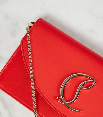 Loubi54 Small satin crossbody clutch | Christian Louboutin