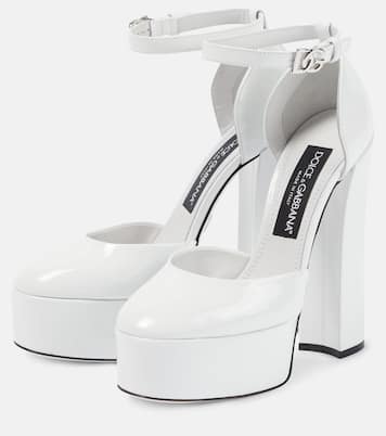 Plateau-Pumps Sharon aus Lackleder | Dolce&Gabbana