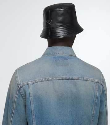 Chapeau bob en cuir | Prada