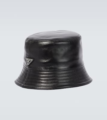 Chapeau bob en cuir | Prada