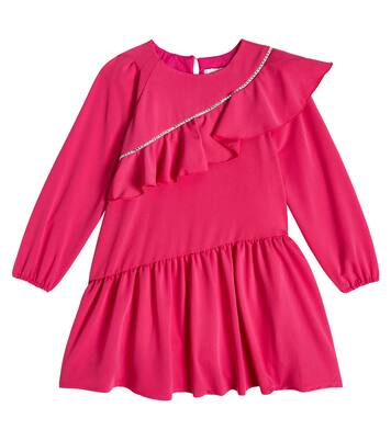 Abito con volant e cristalli | Monnalisa