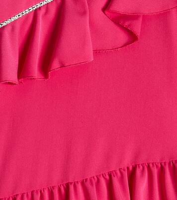 Abito con volant e cristalli | Monnalisa