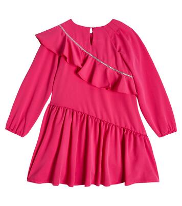 Abito con volant e cristalli | Monnalisa