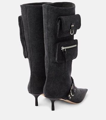 Jeanne denim knee-high boots  | Blumarine