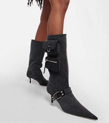 Jeanne denim knee-high boots  | Blumarine