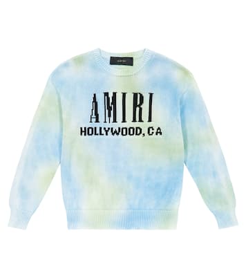 Logo tie-dye wool sweater | Amiri Kids