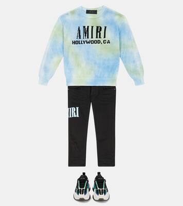 Logo tie-dye wool sweater | Amiri Kids