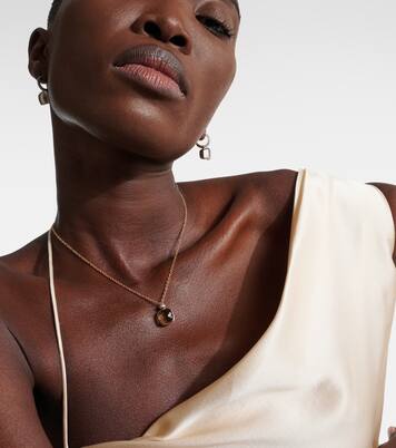 Collier Nudo en or rose 18 ct, prasiolite et diamants | Pomellato