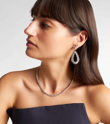 Boucles d'oreilles en or blanc 18 ct et diamants | Suzanne Kalan