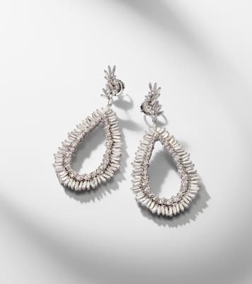 Boucles d'oreilles en or blanc 18 ct et diamants | Suzanne Kalan