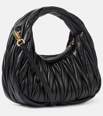Wander Mini leather shoulder bag | Miu Miu