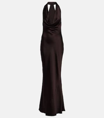 Draped halterneck gown | Norma Kamali
