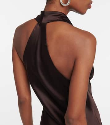 Draped halterneck gown | Norma Kamali