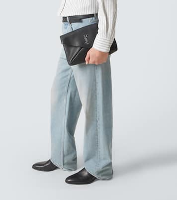 Pouch Cassandre Envelope Large aus Leder | Saint Laurent