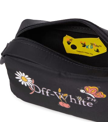 Logo printed crossbody bag | Off-White Kids