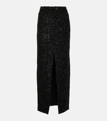 Bouclé maxi skirt | Self-Portrait