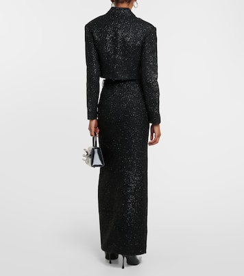 Bouclé maxi skirt | Self-Portrait