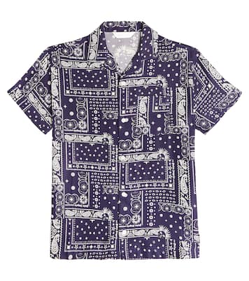 Camicia in cotone con stampa | Palm Angels Kids