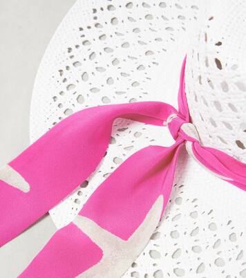 Printed raffia sun hat | Valentino