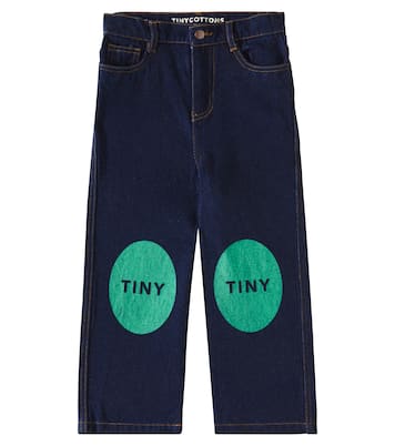 Jeans regular con logo | Tinycottons