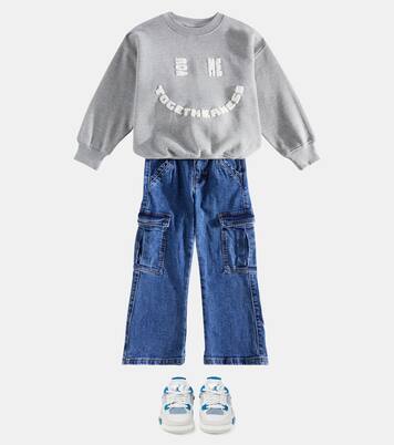 Mar embroidered cotton sweatshirt | Molo