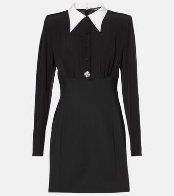 Robe en soie et laine mélangées | Versace