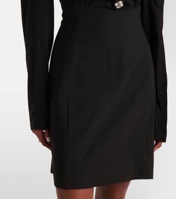 Robe en soie et laine mélangées | Versace