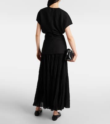 Gathered pleated top | Toteme