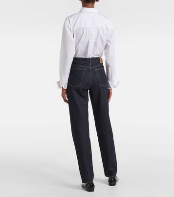 Jeans rectos de tiro bajo | Toteme