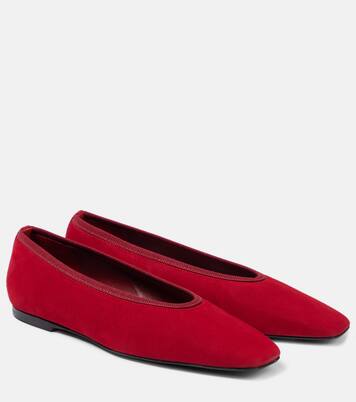 Suede ballet flats | Toteme