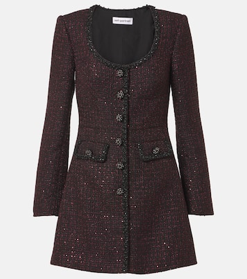 Robe en tweed à sequins | Self-Portrait