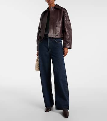 Low Curve mid-rise barrel-leg jeans | Agolde