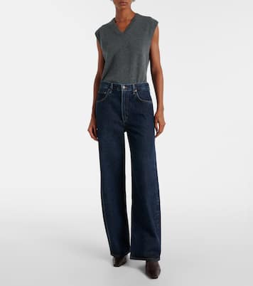 Low Curve mid-rise barrel-leg jeans | Agolde