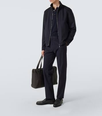 코튼 블렌드 스트레이트 팬츠 | Zegna