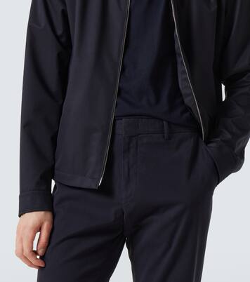 코튼 블렌드 스트레이트 팬츠 | Zegna
