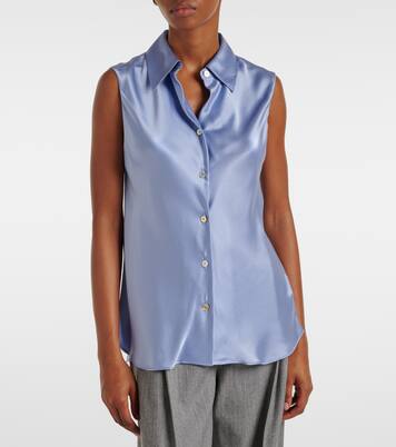 Chemise en satin de soie | Vince