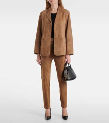 Pantalon slim Amleto en daim | 'S Max Mara