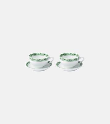 Majolica set of 2 teacups and saucers | Dolce&Gabbana Casa
