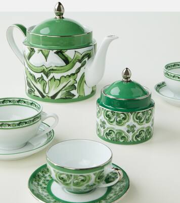 Majolica set of 2 teacups and saucers | Dolce&Gabbana Casa